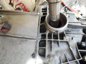 33. Refitting an output shaft.