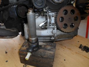 38. Replacing the high-pressure pump suction diaphragm.