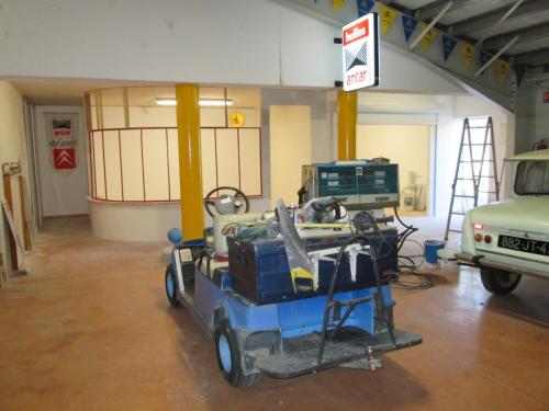 La golfette 2CV atelier.
